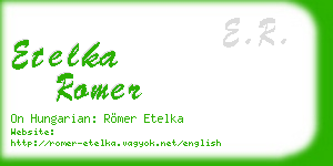 etelka romer business card